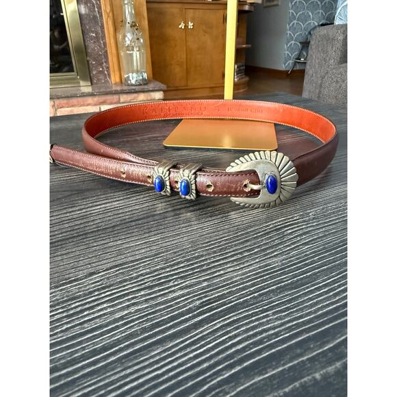 Alexander Kalifano Genuine Top Grain Leather 34’ Brown Belt - Picture 2 of 6